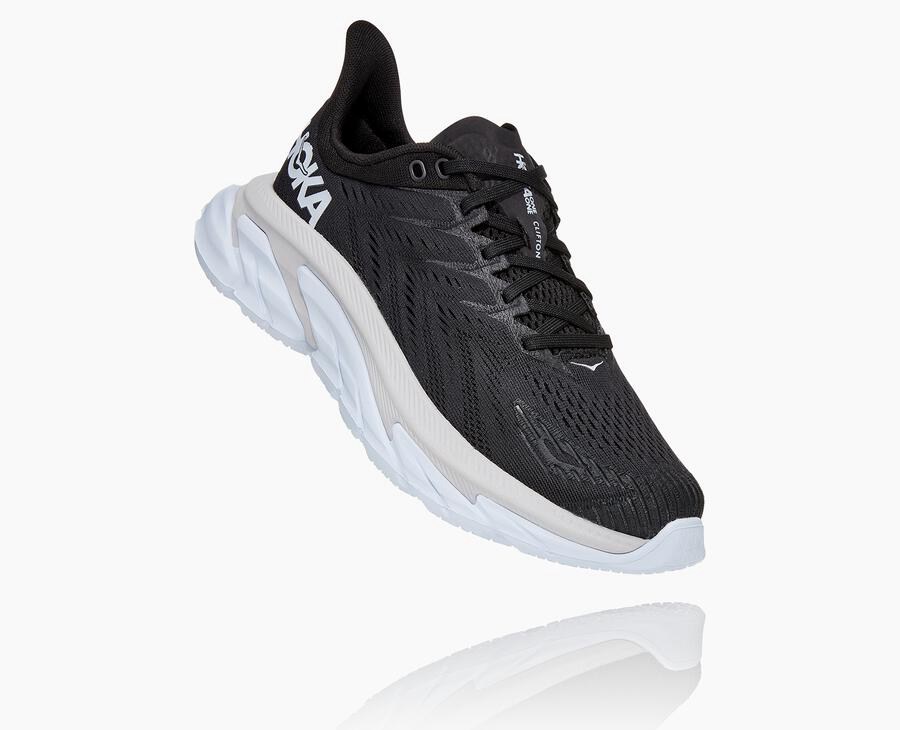 Hoka One One Tenisky Damske Čierne/Biele - Clifton Edge - 26184-FMKN